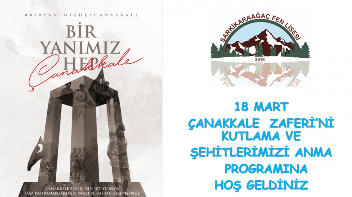 18 Mart Çanakkale Zaferi'ni Kutlama ve Şehitleri Anma Programı